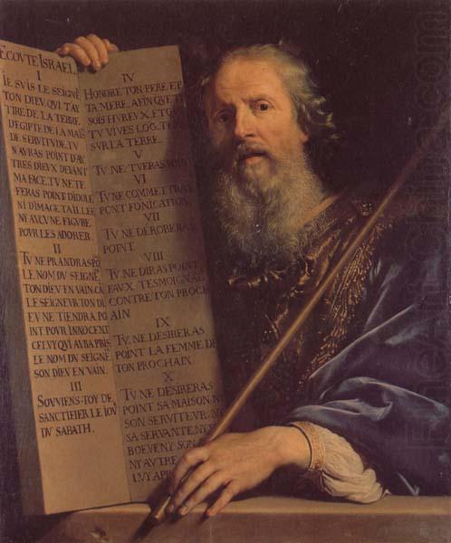 Philippe de Champaigne Moses with th Ten Commandments oil painting picture